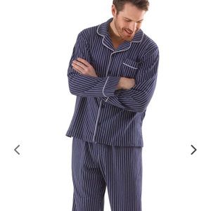 NWT Men’s Striped Navy Pajamagram Set